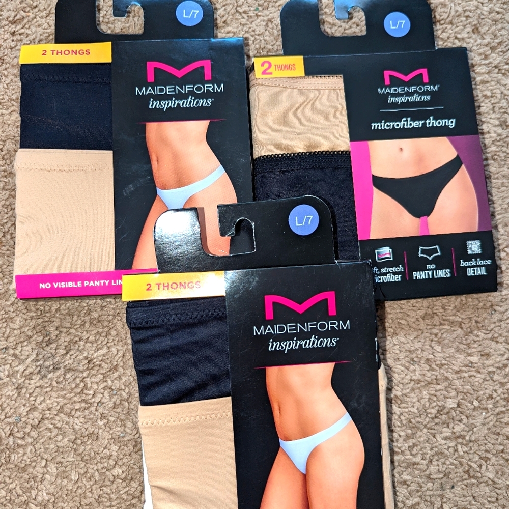 Ladies 3pk bundle thongs